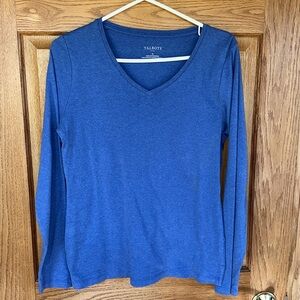 Talbots Cotton V-Neck T-Shirt